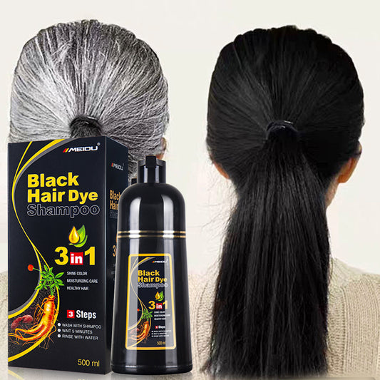 BLACK HAIR DYE SHAMPOO + EVIL GOODS CREMA HIDRATANTE (REGALO)